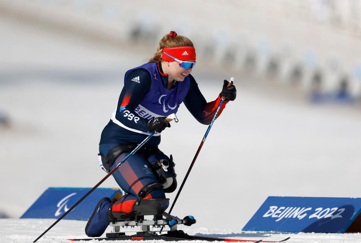 Hope Gordon: Britain&rsquo;s first female Paralympic Nordic skier thrown off by fall in Beijing
