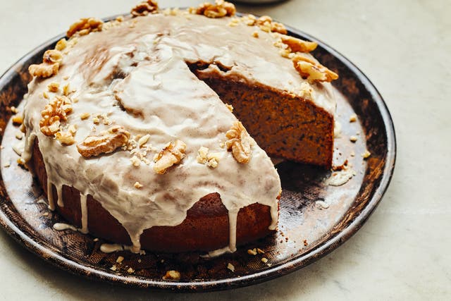 Banana, tahini and rum cake from A Good Day To Bake (Laura Edwards/PA)