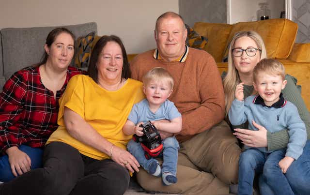 <p>Grandparents, who scooped a £1 million in a lottery windfall, say they now feel like double winners after they were able to help both daughters have children through IVF </p>