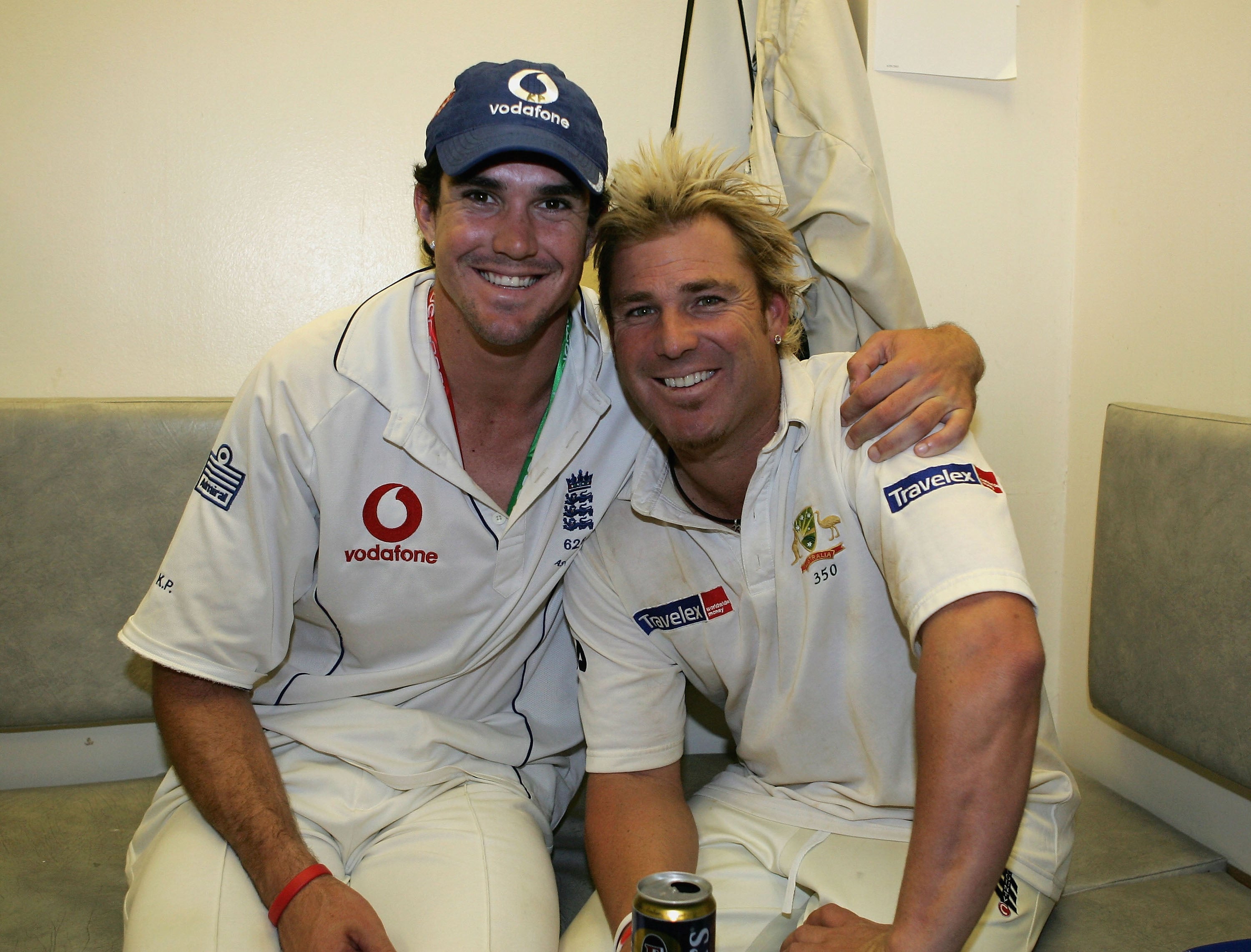 Kevin Pietersen (left) was one of few batters to consistently get the better of Shane Warne