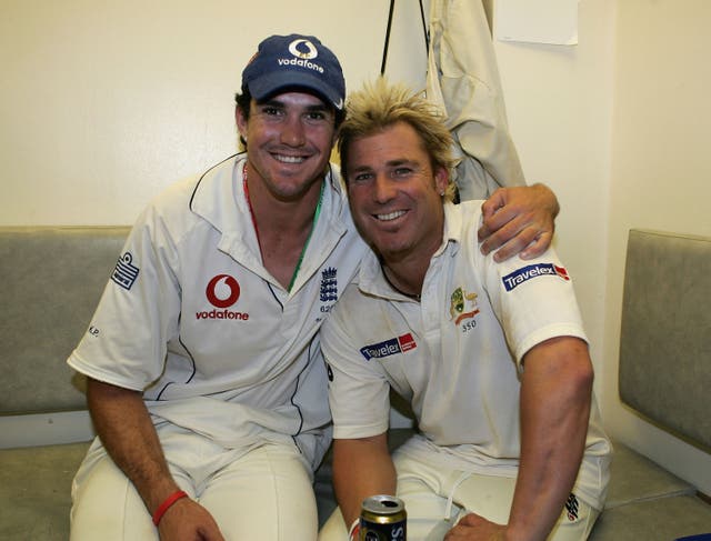 <p>Kevin Pietersen (left) was one of few batters to consistently get the better of Shane Warne </p>