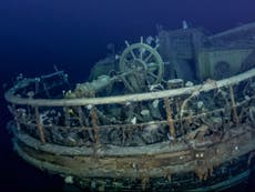 Endurance: Stunning underwater footage of Shackleton’s lost ship as it was discovered at bottom of the ocean