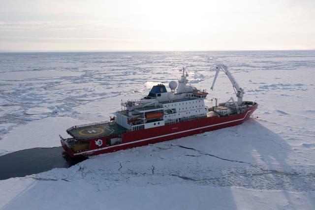 <p>The polar research and logistics vessel, SA Agulhas II, on an expedition to find the wreck of Endurance</p>