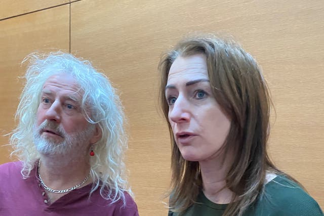 Irish MEPs Mick Wallace and Clare Daly (Cate McCurry/PA)