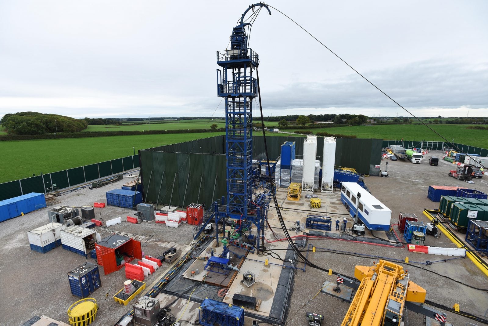 Under pressure from some Tory MPs, it was suggested two Cuadrilla sites in Lancashire may be handed over to the British Geological Survey rather than being concreted over (Cuadrilla/PA)