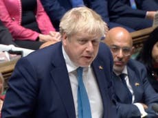 Boris Johnson says Putin has ‘singled out’ UK for ‘leading’ on global sanctions