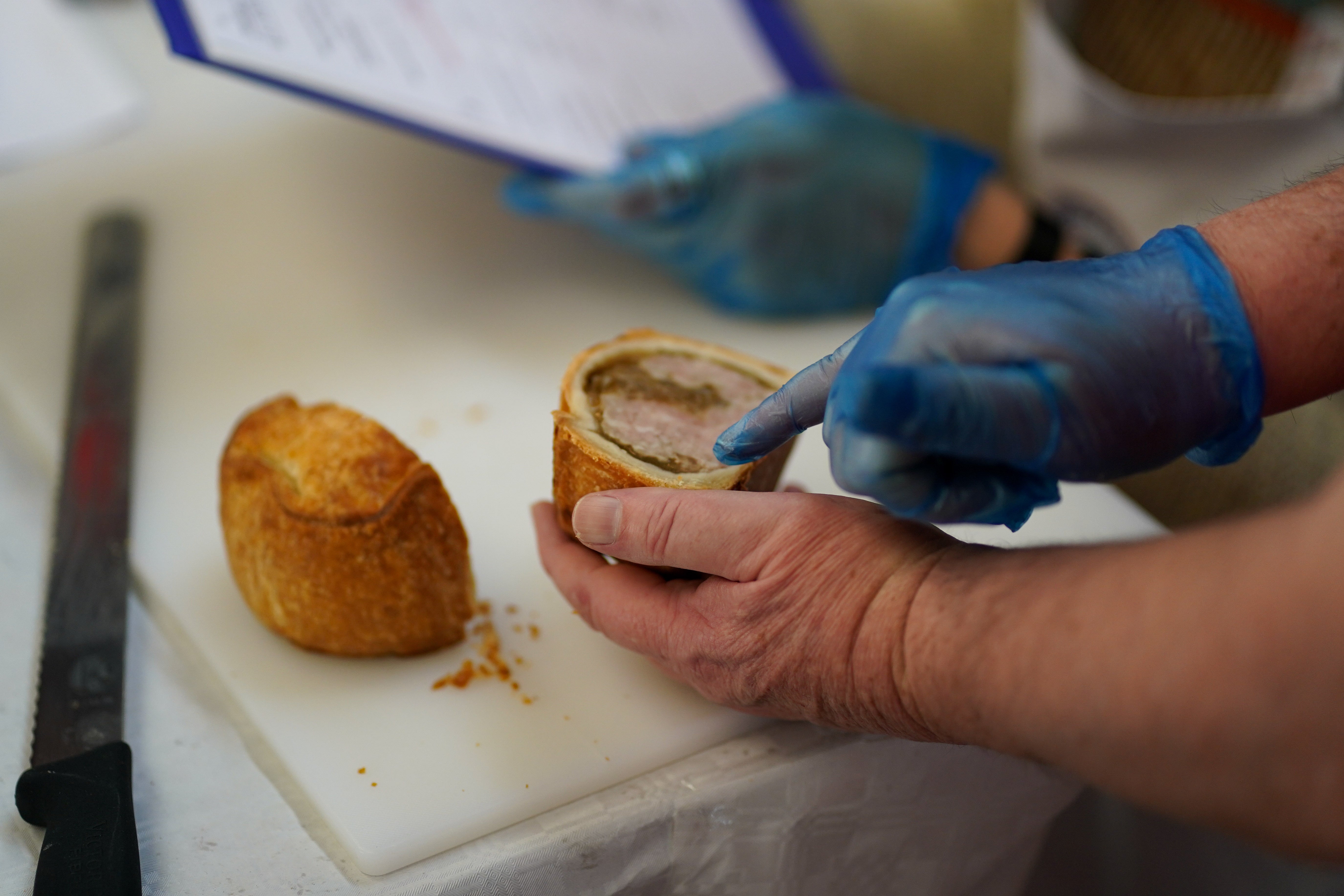 Pies are judged on a number of criteria (Jacob King/PA)