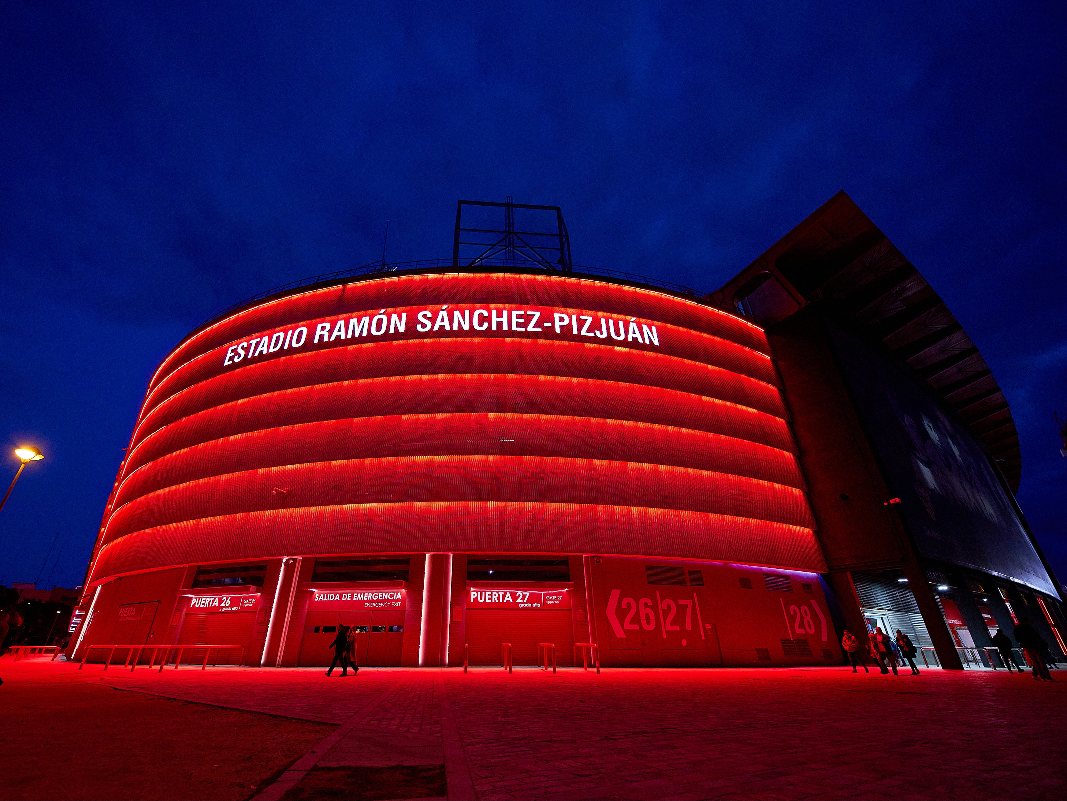 A general view of the Estadio Ramón Sánchez Pizjuán