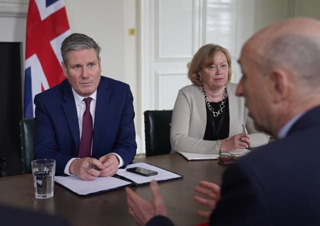 Labour leader Sir Keir Starmer and shadow defence secretary John Healey are due to travel to Estonia (Stefan Rousseau/PA)