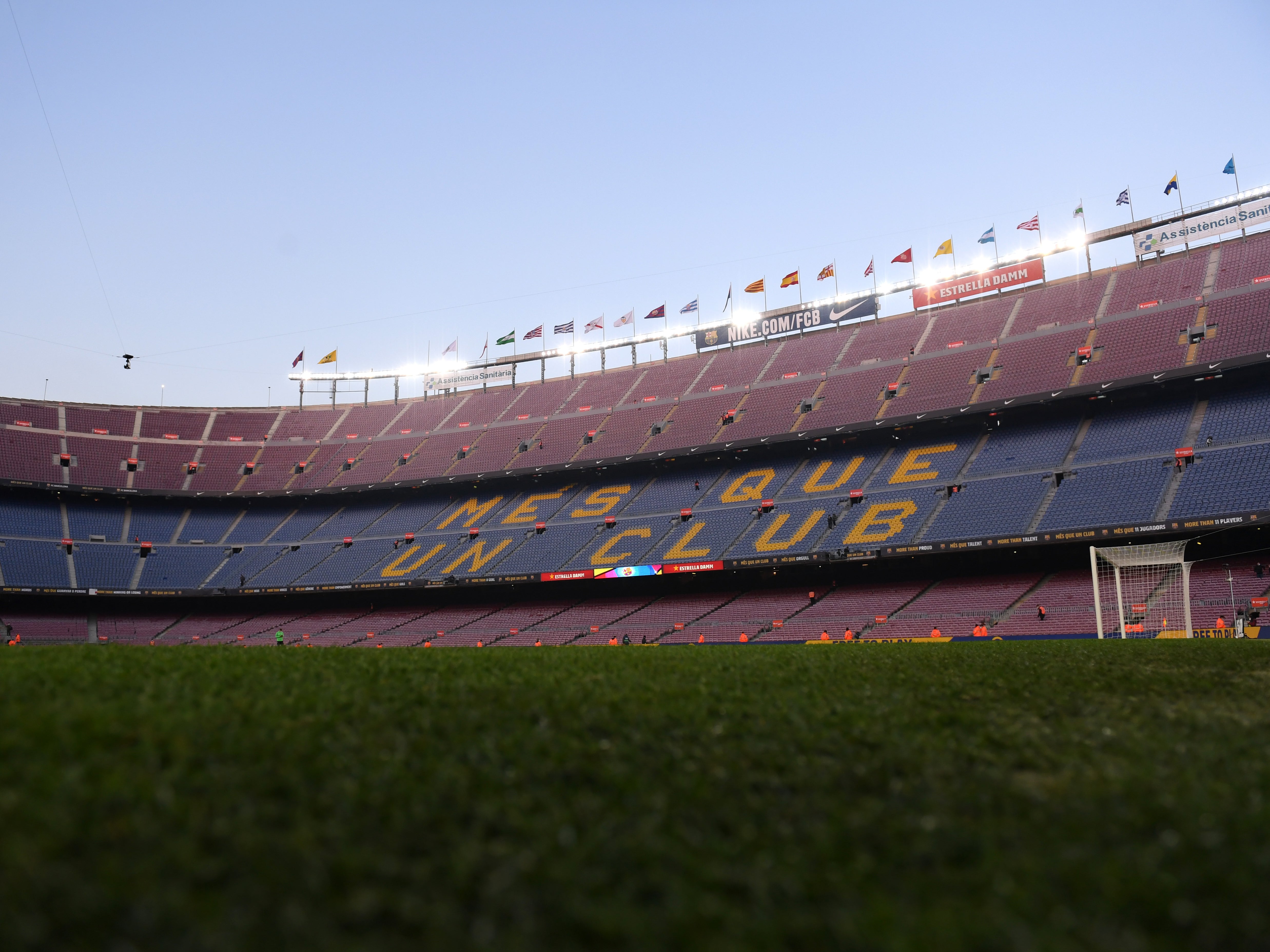 A general view of the Camp Nou