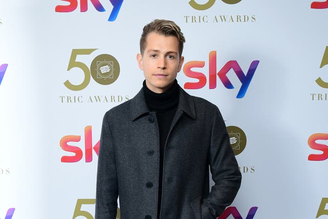 <p>James McVey attending the TRIC Awards 2019 50th Birthday Celebration held at the Grosvenor House Hotel, London</p>