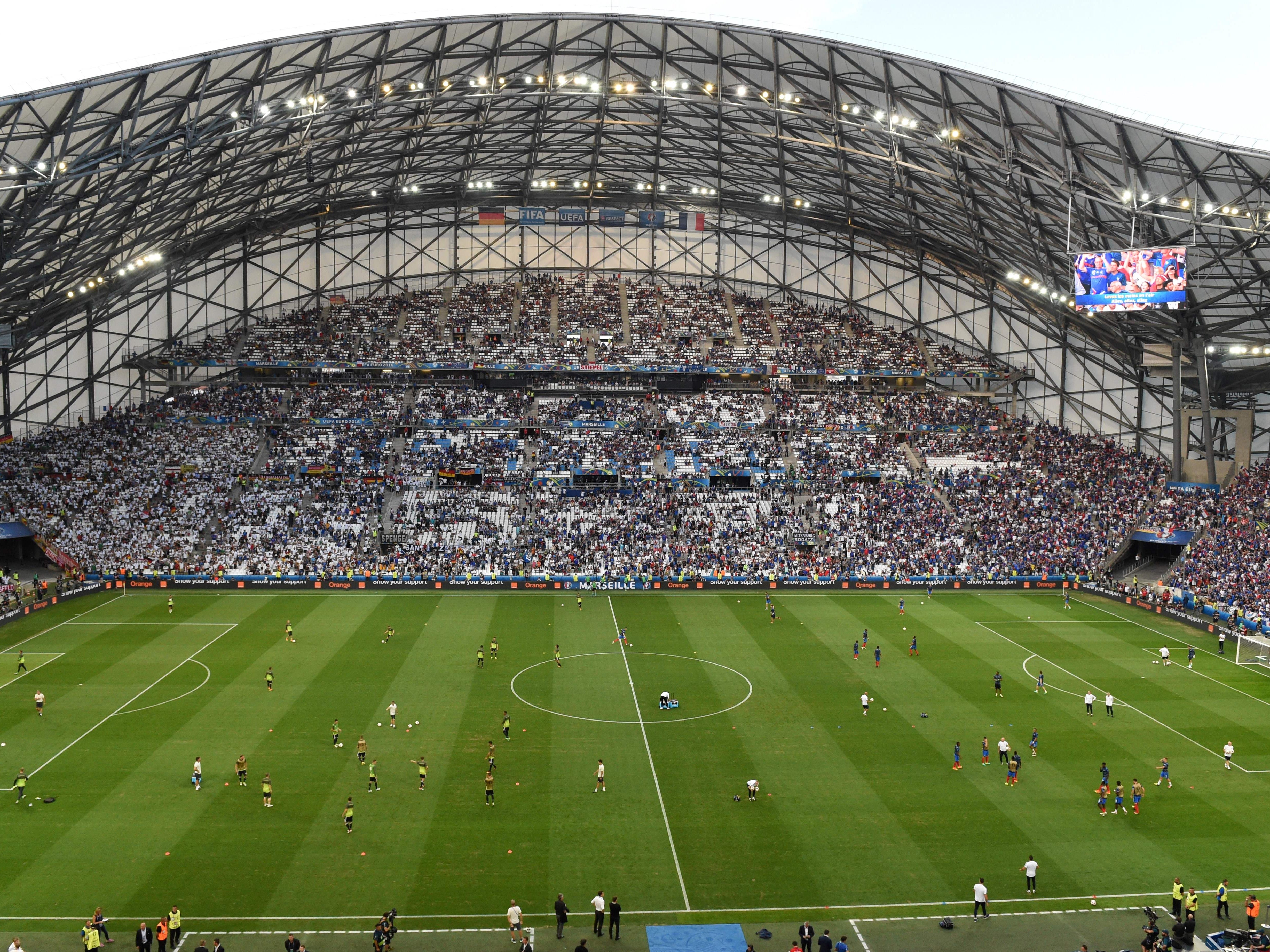 A general view of the Stade Orange Vélodrome