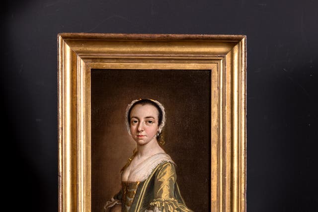 A portrait of a woman, which is one of the earliest known works by the artist Thomas Gainsborough, is to be sold at auction with an estimate of £30,000 to £50,000 (Cheffins/ PA)
