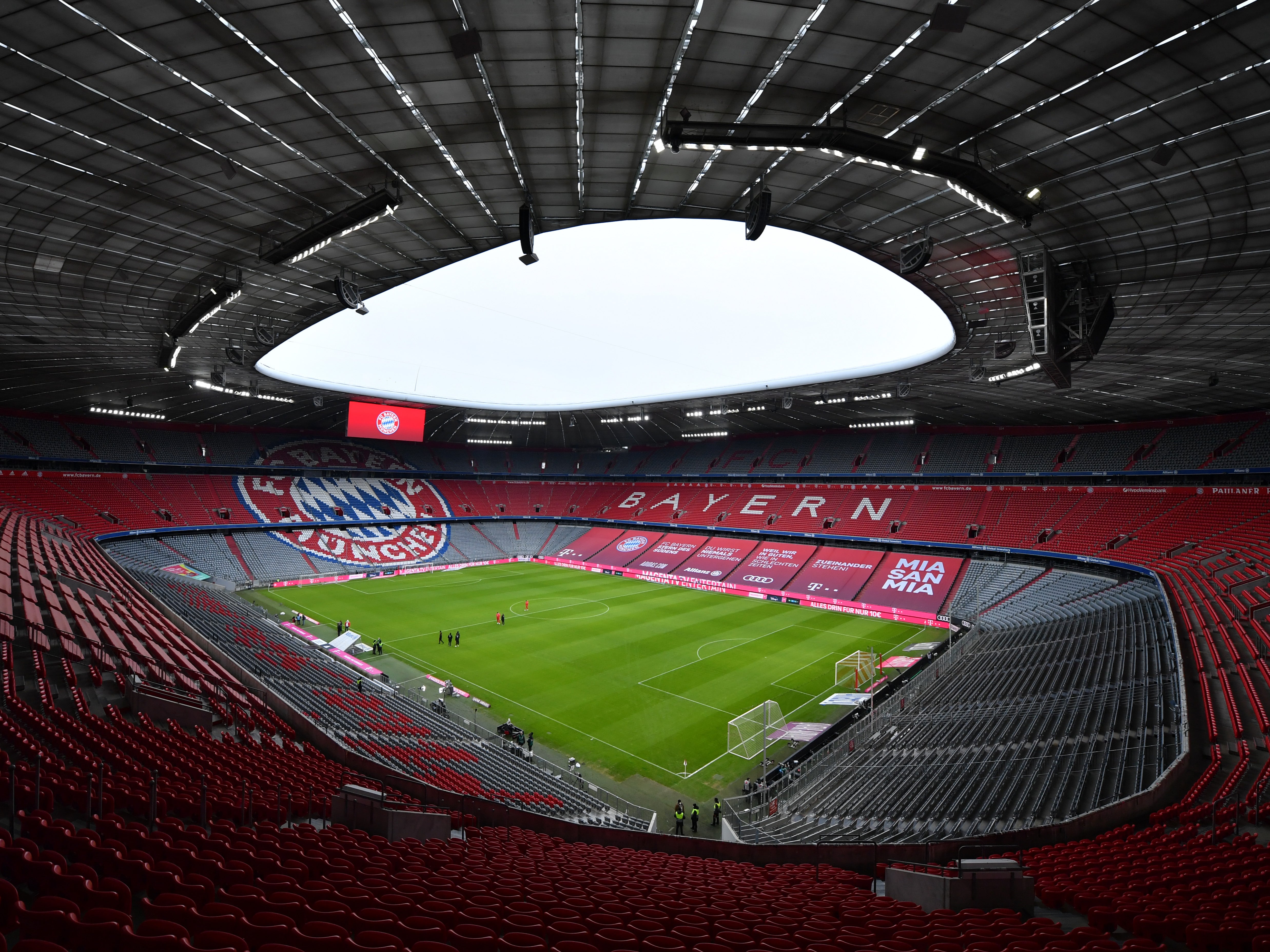 A general view from the Allianz Arena