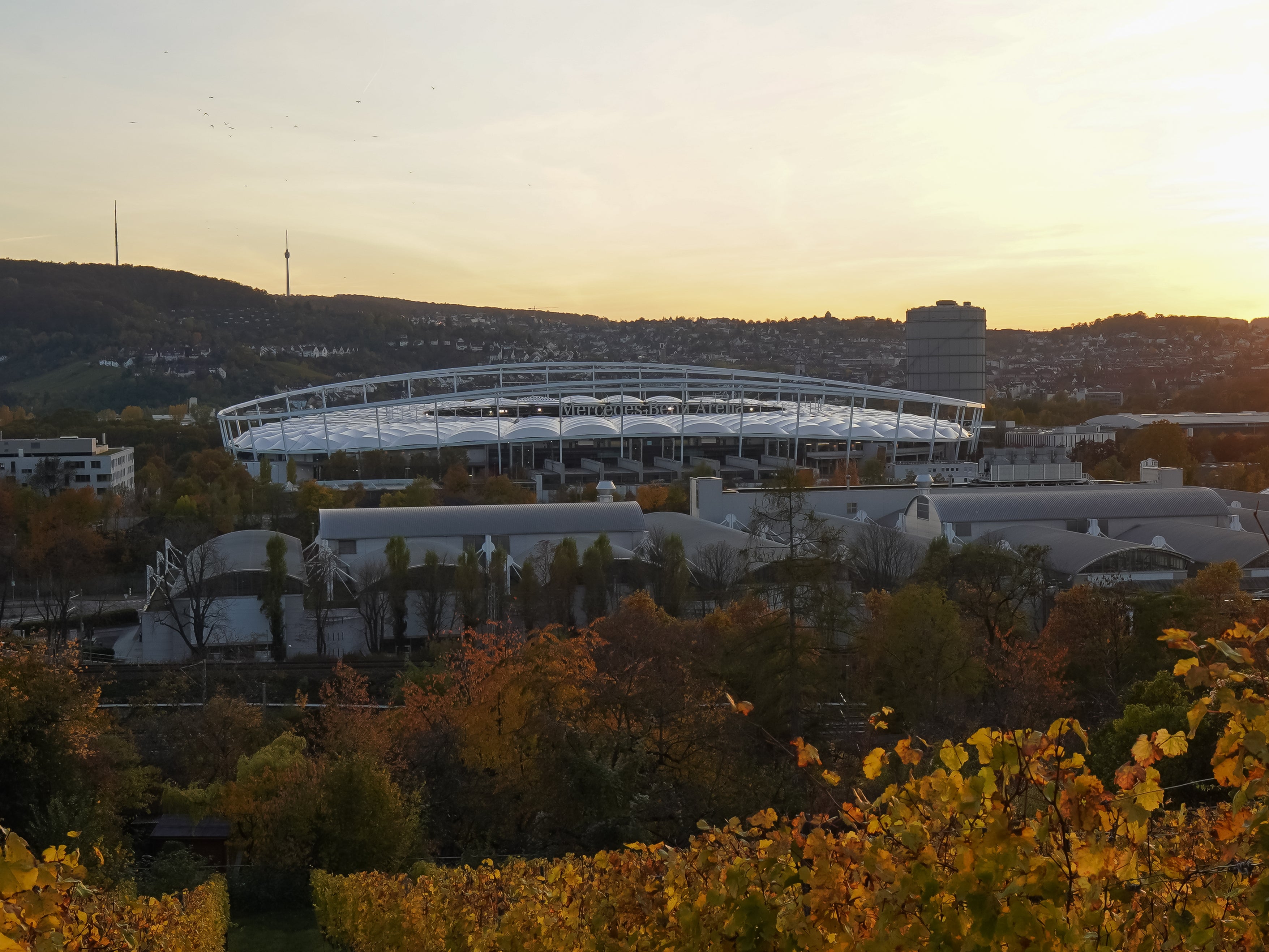 A general view of the Mercedes-Benz-Arena