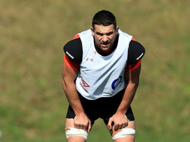 <p>Charlie Ewels in England training</p>