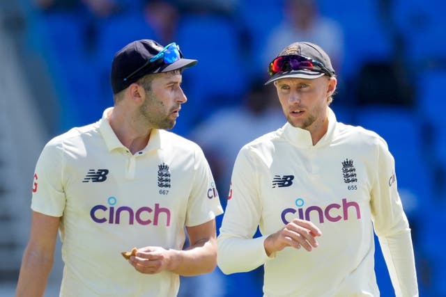 <p>Wood (left) says England are trying too hard to fill hole left by Anderson and Broad</p>