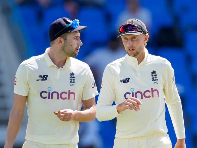 <p>Wood (left) says England are trying too hard to fill hole left by Anderson and Broad</p>