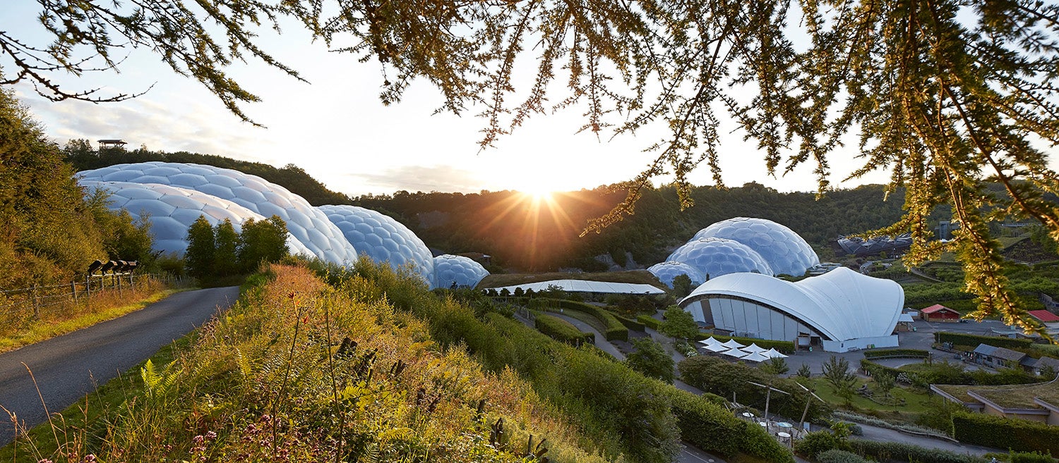 The Eden Project is a visitor attraction in Cornwall.