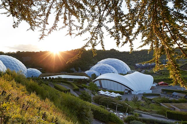 <p>The Eden Project is a visitor attraction in Cornwall. </p>