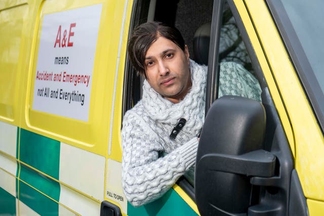 Umran Ali Javaid will hand over the patient transport ambulance to a charity in Poland (Glasgow Caledonian University)