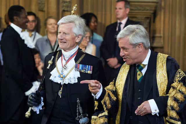 Former Black Rod David Leakey has said John Bercow is likely to reoffend as he has shown ‘absolutely no remorse’ after an independent report upheld 21 bullying and harassment complaints against him (Niklas Halle’n/PA)