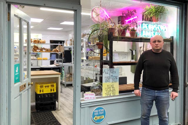 Yuriy Kachak organised the sale at his bakery in Glasgow (Lucinda Cameron/PA)