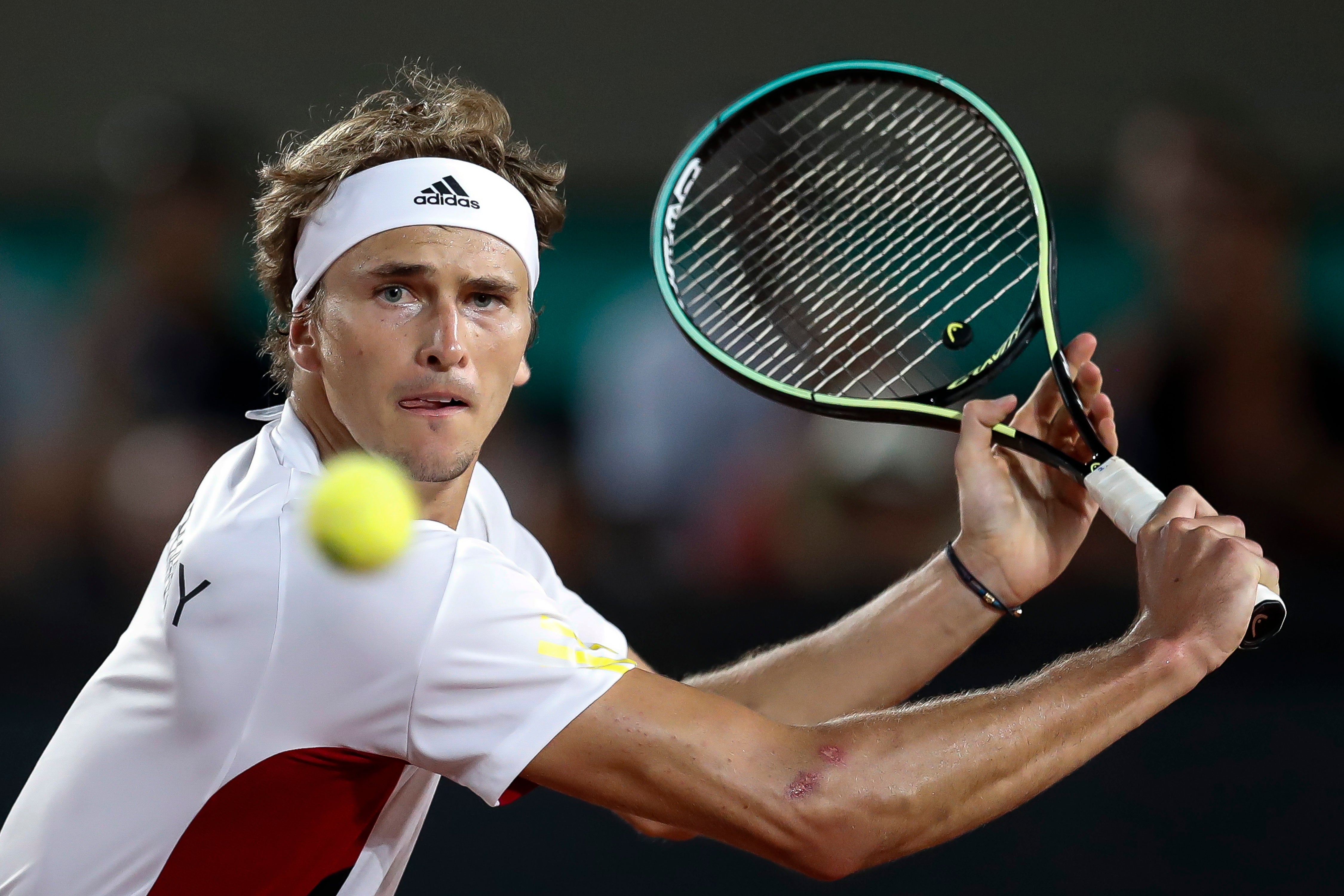 Alexander Zverev is competing in Indian Wells after avoiding an immediate ban (Bruna Prado/AP)