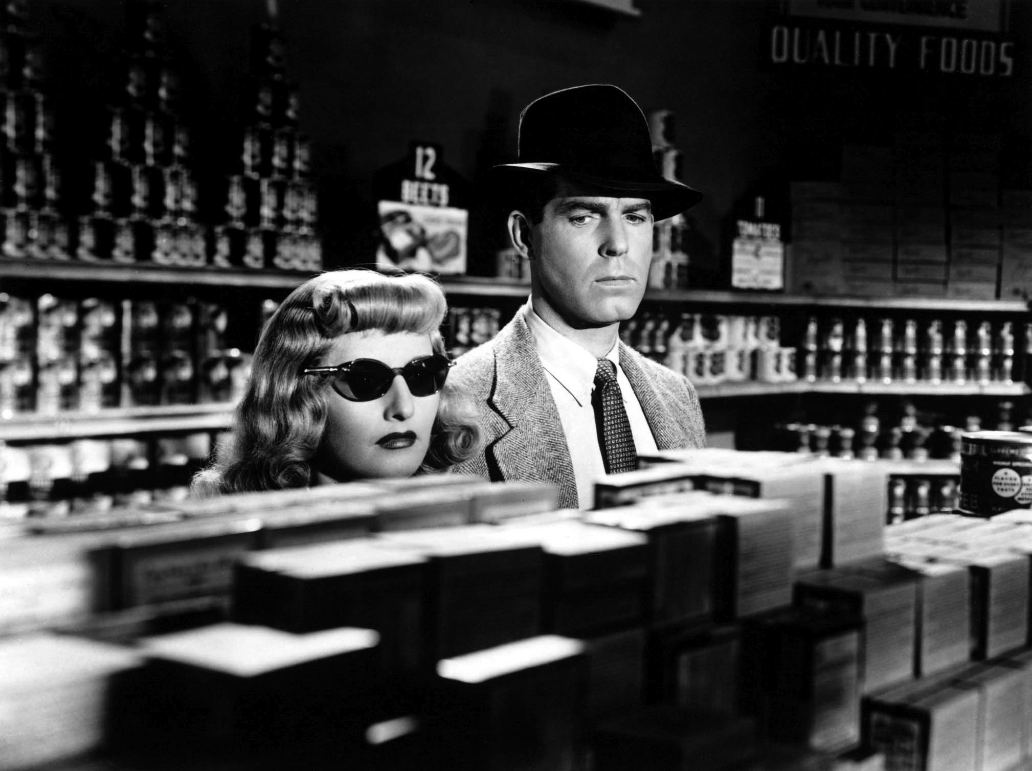 Barbara Stanwyck and Fred MacMurray played lovers in ‘Double Indemnity’