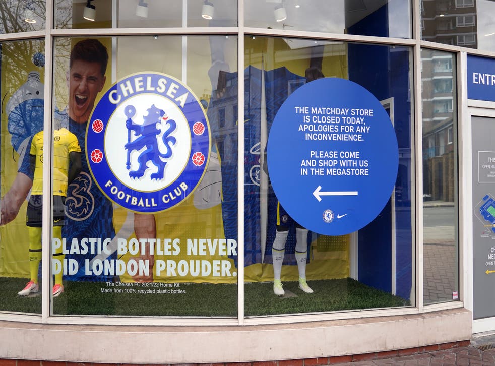 Chelsea are unable to sell merchandise from the club store and will not be able to sell any more match tickets for the foreseeable future (Stefan Rousseau/PA)