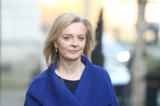 Vladimir Putin would be making a ‘grave mistake’ if he used chemical weapons in his assault on Ukraine, Foreign Secretary Liz Truss said (PA)