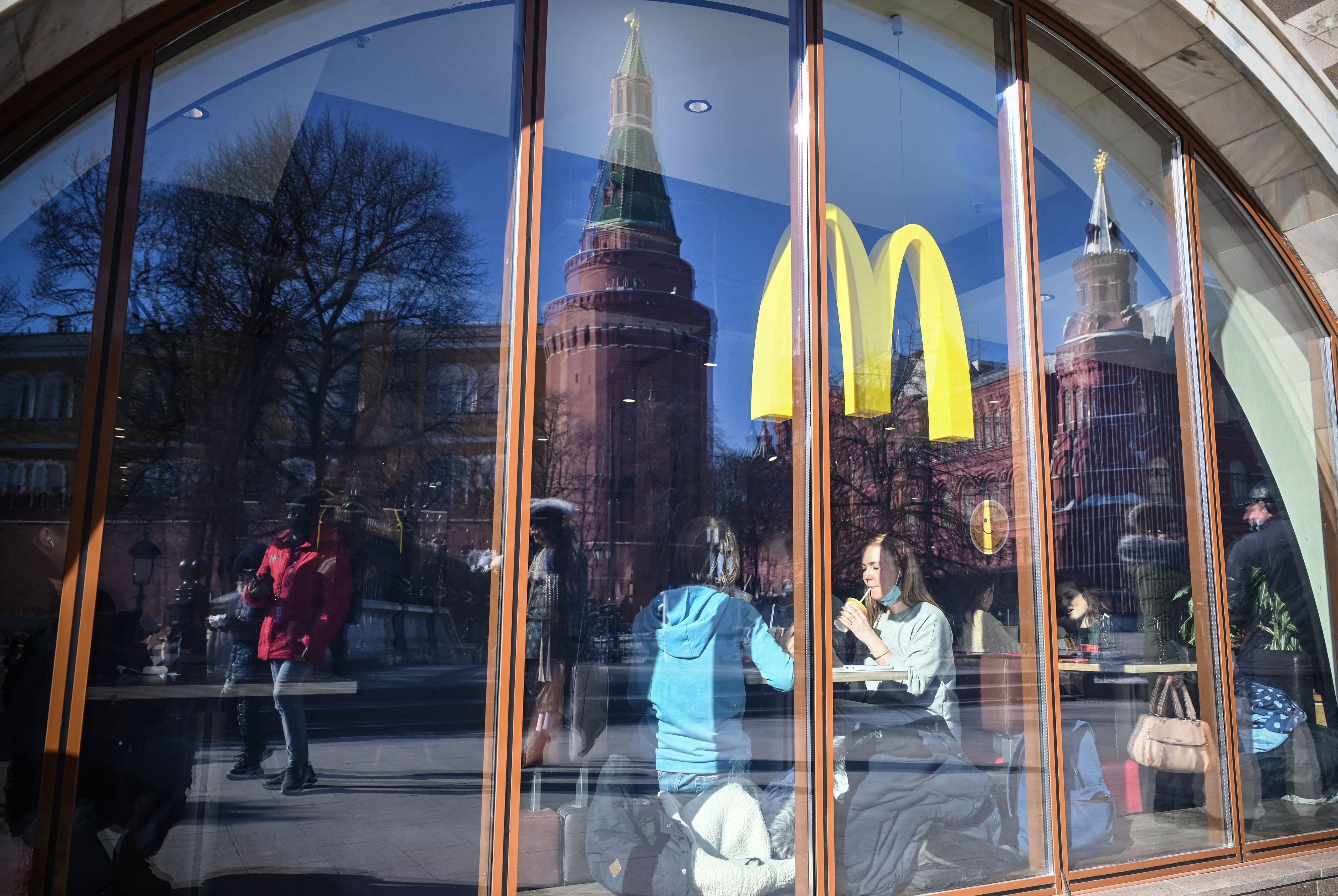 Some Russians have been hoarding McDonald’s burgers while others have been selling them for a profit
