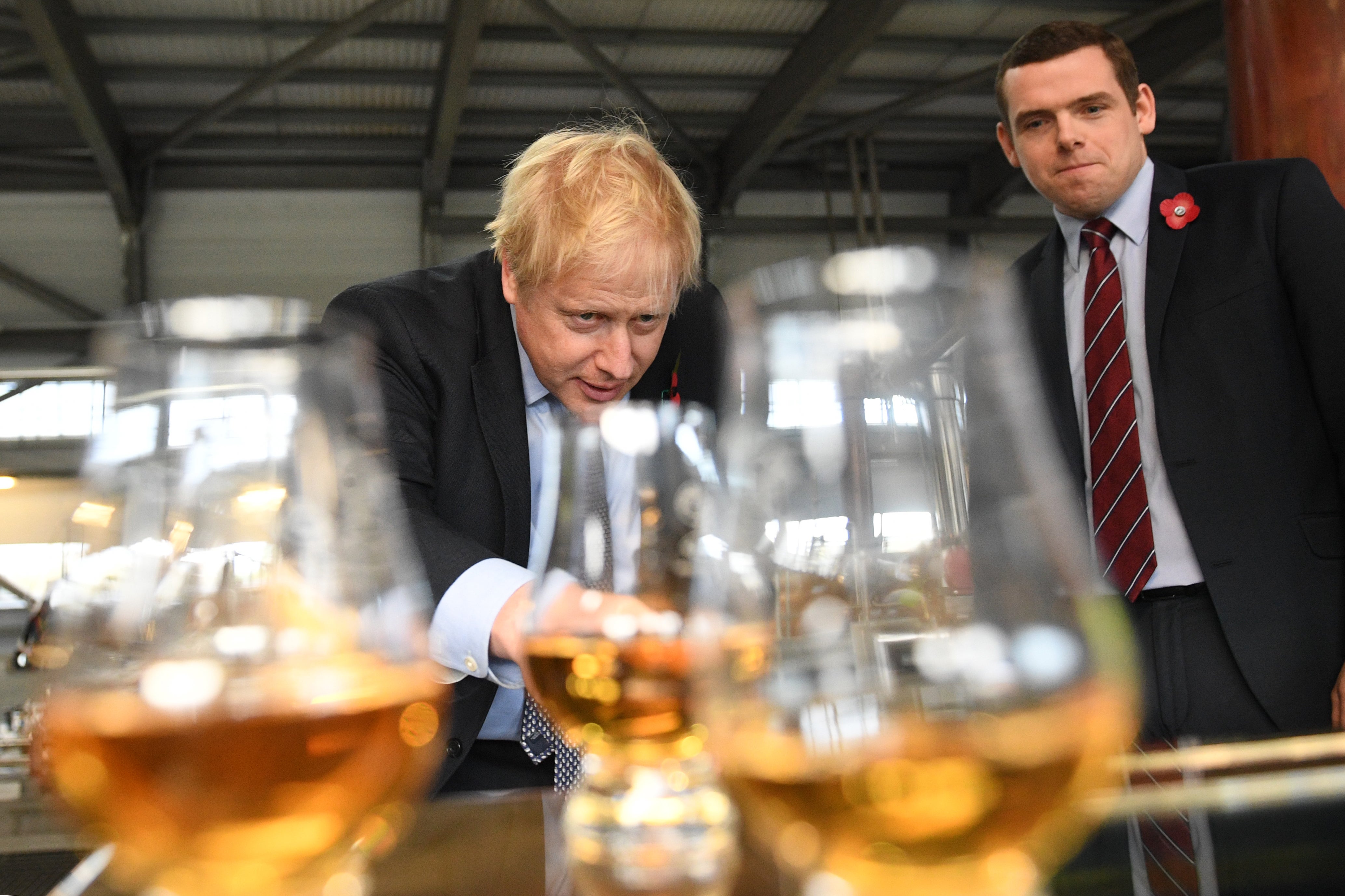 Douglas Ross (right) has called for Boris Johnson to resign (Stefan Rousseau/PA)