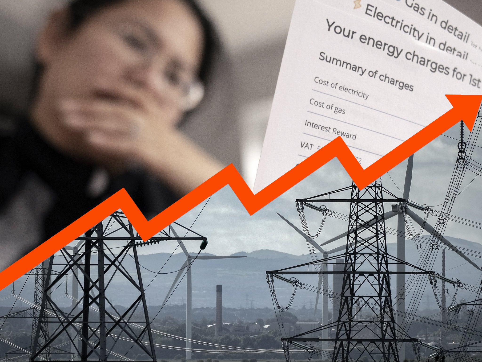 The energy price cap, calculated by Ofgem, is increasing by 54 per cent from next month
