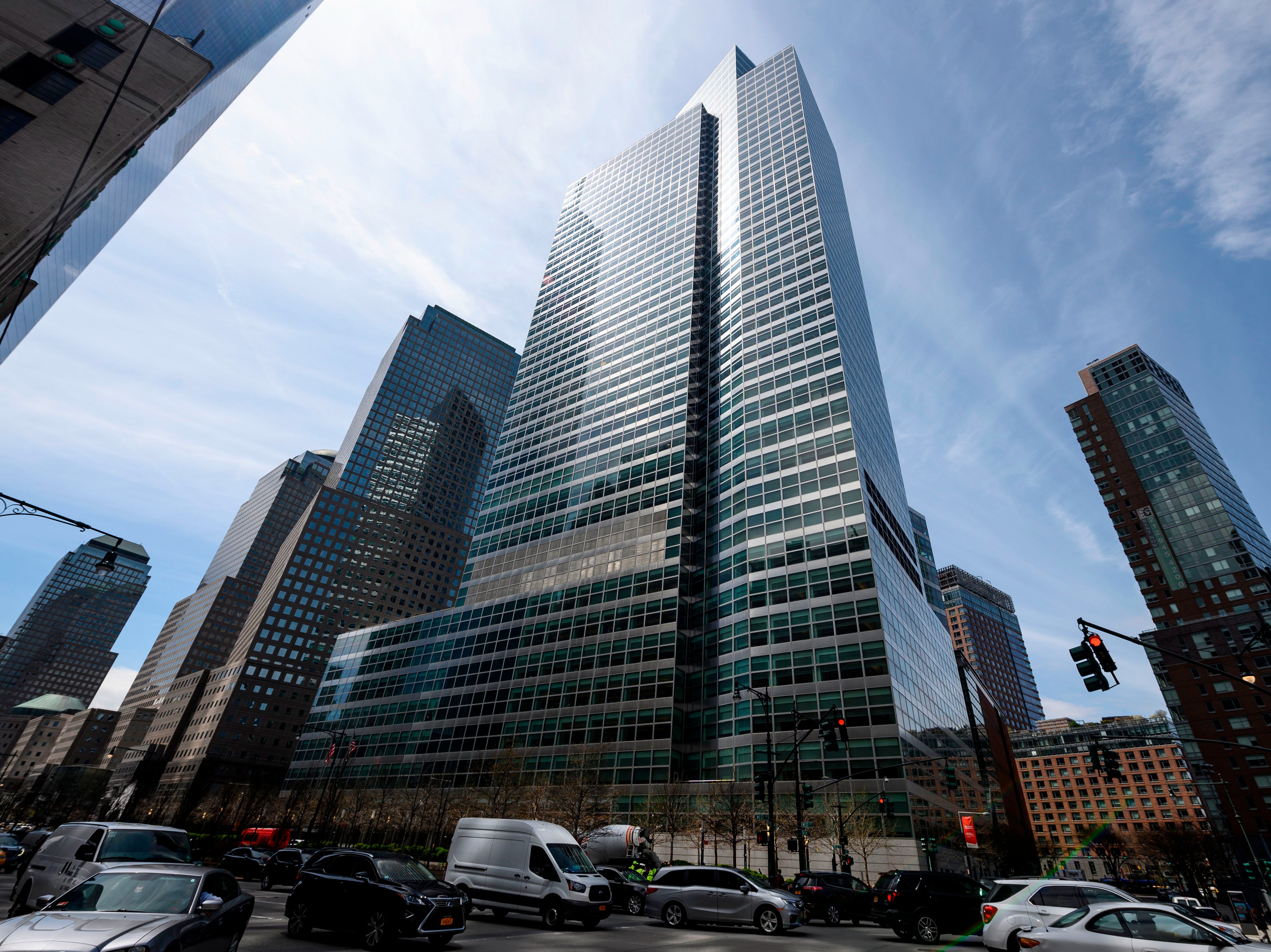The headquarters of Goldman Sachs lower Manhattan, New York City