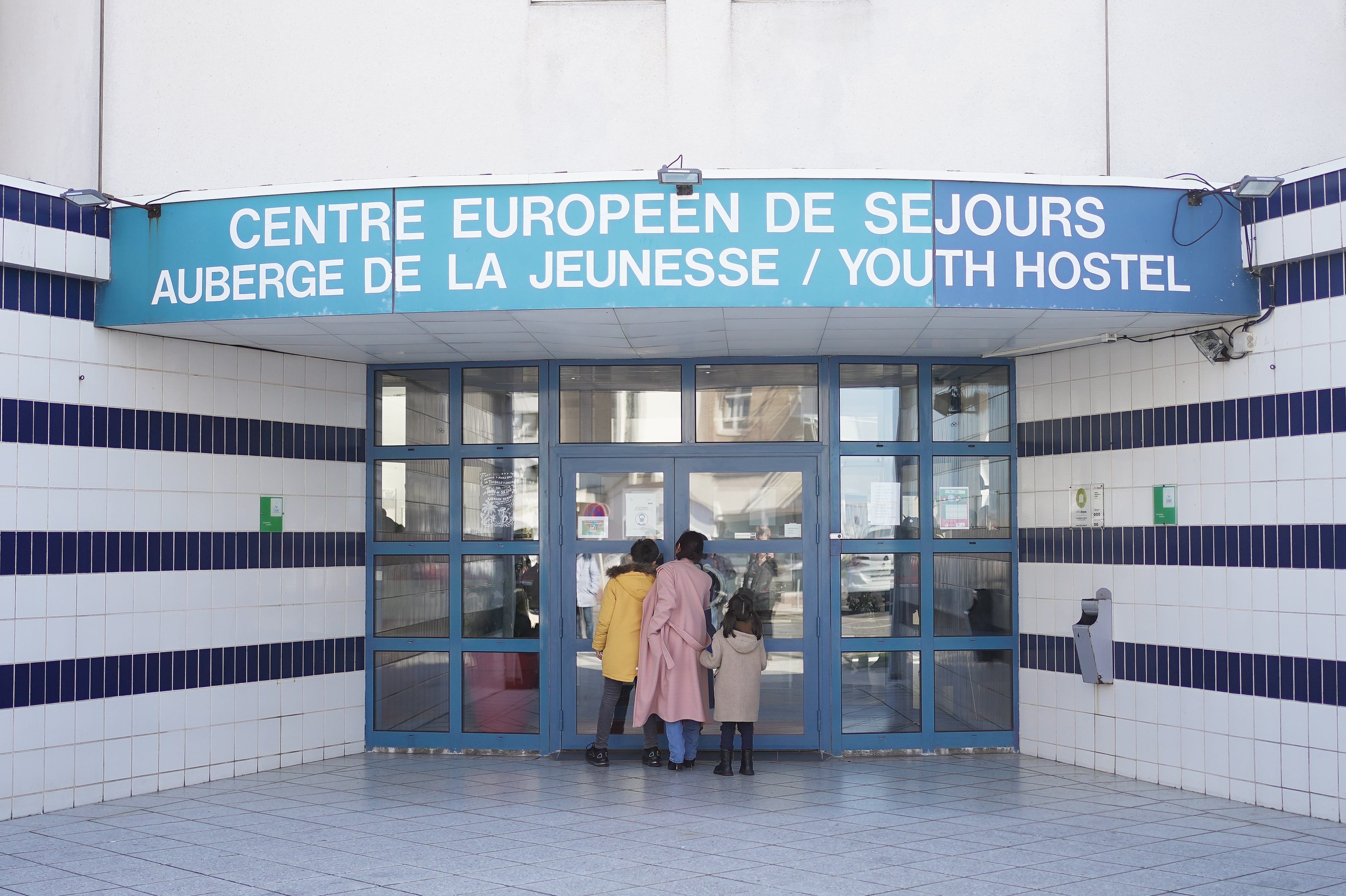 The refugee processing centre in Calais (Aaron Chown/PA)