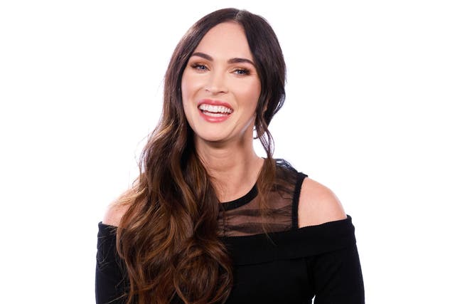 <p>Megan Fox compares her latest outfit to a grandmother’s couch</p>