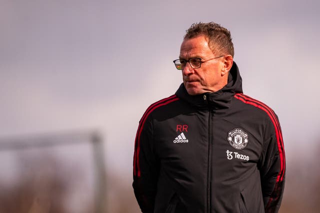 <p>Ralf Rangnick is under pressure at Manchester United </p>