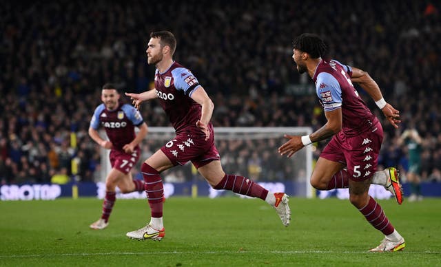 <p>Calum Chambers scored a stunning late goal to add a third for Villa  </p>