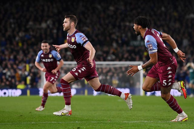 <p>Calum Chambers scored a stunning late goal to add a third for Villa  </p>