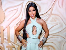 Cardi B fans defend rapper after she shares photo of six-month-old son’s eye in response to requests to see baby
