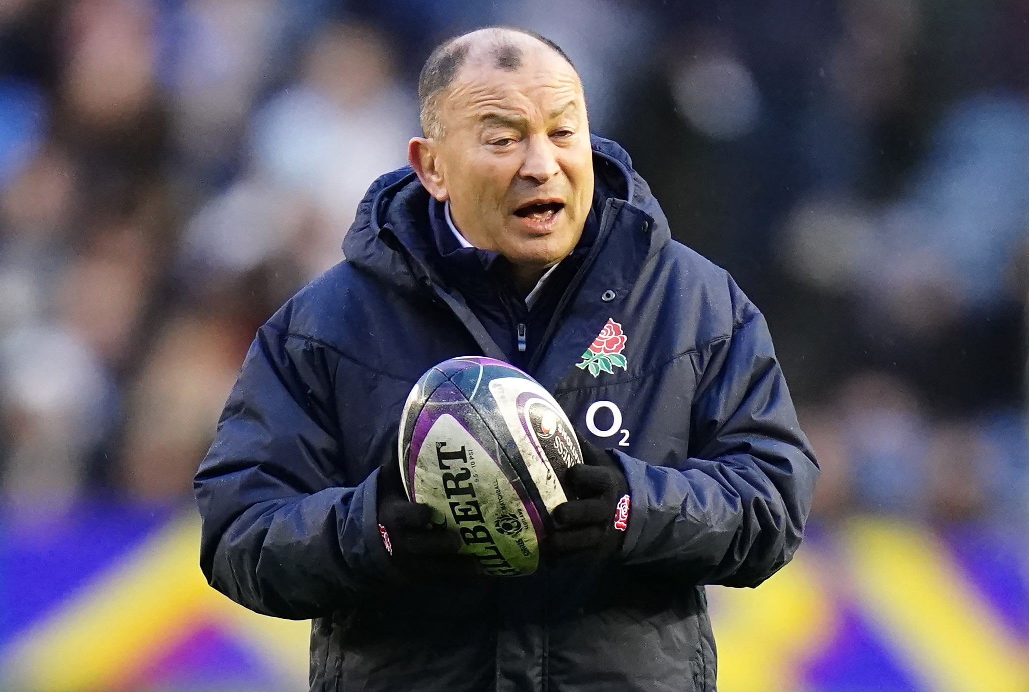 Eddie Jones has been piling the pressure on to Ireland ahead of Saturday’s match (Jane Barlow/PA)