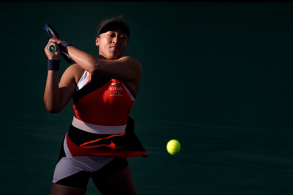 Naomi Osaka fights ‘crazy’ strong winds at BNP Paribas to defeat Sloane Stephens