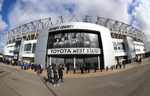 Derby’s administrators say they are still in talks with potential buyers (Nigel French/PA)