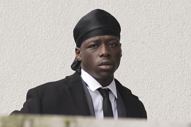 Rapper Pa Salieu arrives at Warwick Crown Court after he was charged following disorder near a city centre nightclub in September 2018. Salieu, whose full name is Pa Salieu Gaye, also faces a charge of possessing a bottle as an offensive weapon. Three other co-defendants are accused of violent disorder after a police inquiry into the death of Salieu’s friend, 21-year-old Fidel Glasgow. Salieu, aged 24, is on bail. Picture date: Tuesday March 1, 2022.