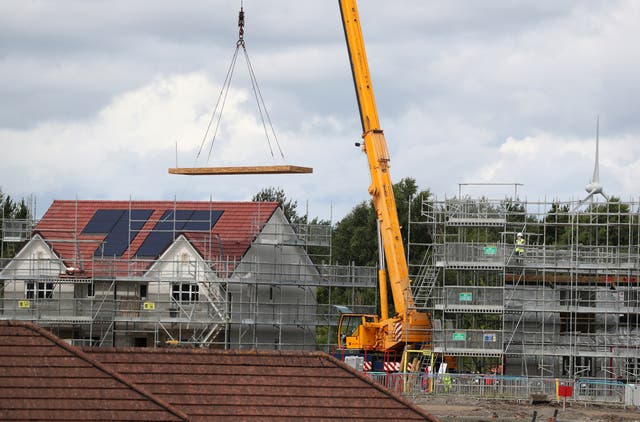 Building costs have increased rapidly in recent months (Andrew Milligan/PA)