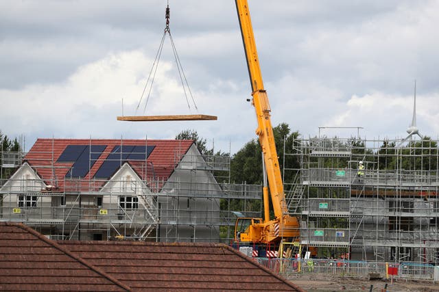 Building costs have increased rapidly in recent months (Andrew Milligan/PA)