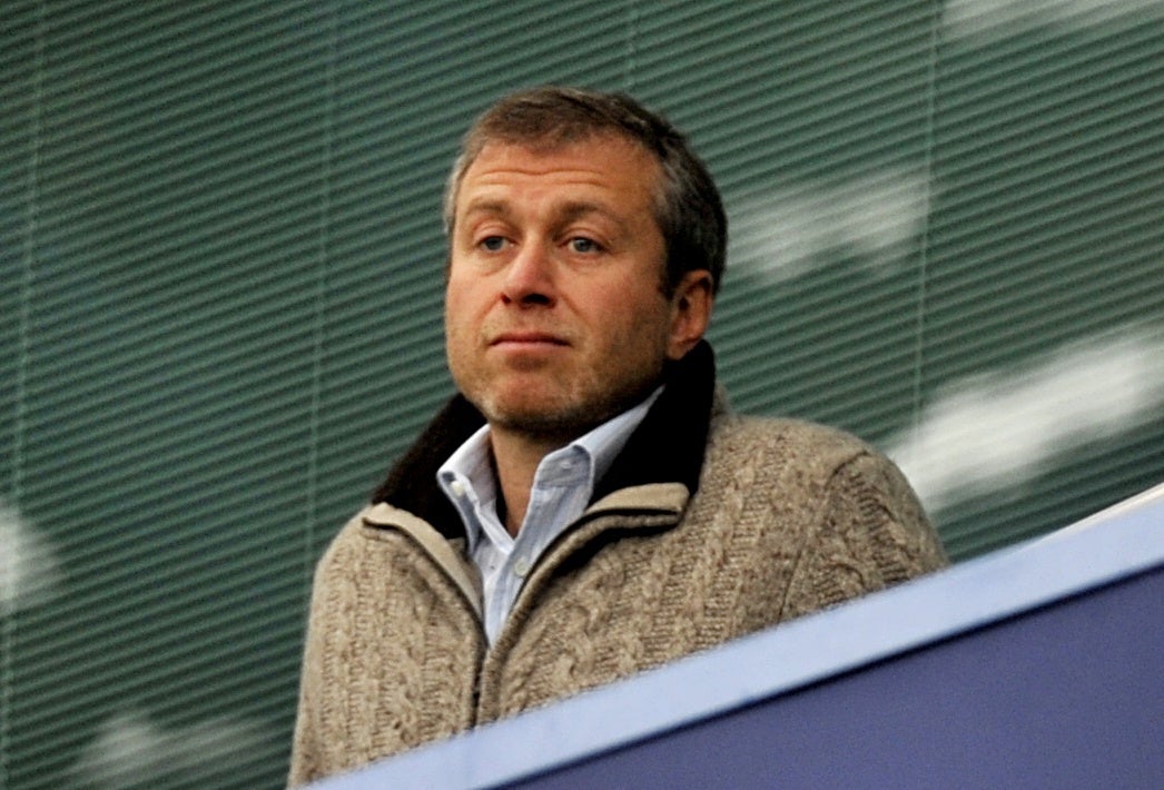 Roman Abramovich has been sanctioned by the UK Government, with all his UK assets barring Chelsea frozen (Rebecca Naden/PA)