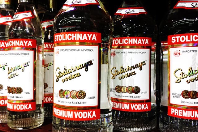 <p>Stolichnaya vodka </p>