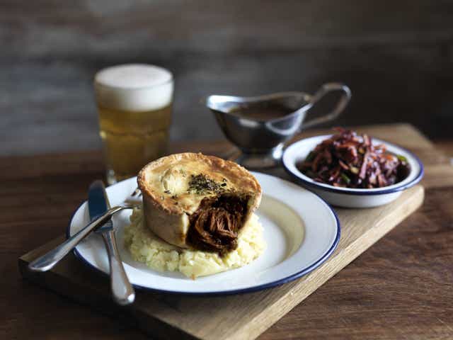 Bristol-based Pieminister’s ‘Gluten-Free Mooless Pie’ which has been named as Supreme Champion of the 2022 British Pie Awards (Pieminister/PA)